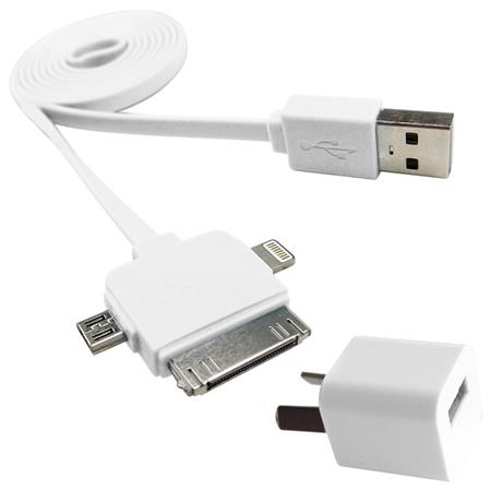 Cargador USB + Cable 3 en 1
