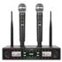 Set Micrófonos Inalámbricos con Base Receptora UHF